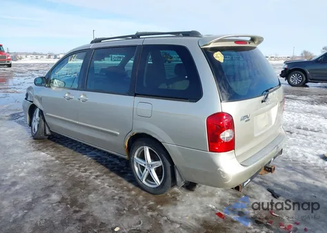 2002 Mazda Mpv Es/Lx z USA, uszkodzony, nr VIN JM3LW28J120302671
